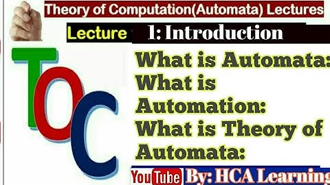 Introduction to theory of automata in Hindi Urdu Lec1 | TOC tutorial for beginners in hindi