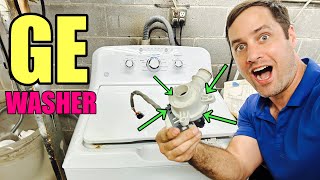 Why This GE Washer Has Water Stuck In it & Won’t Drain | Bad Drain Pump | Easy Fix | GTW330ASK1WW