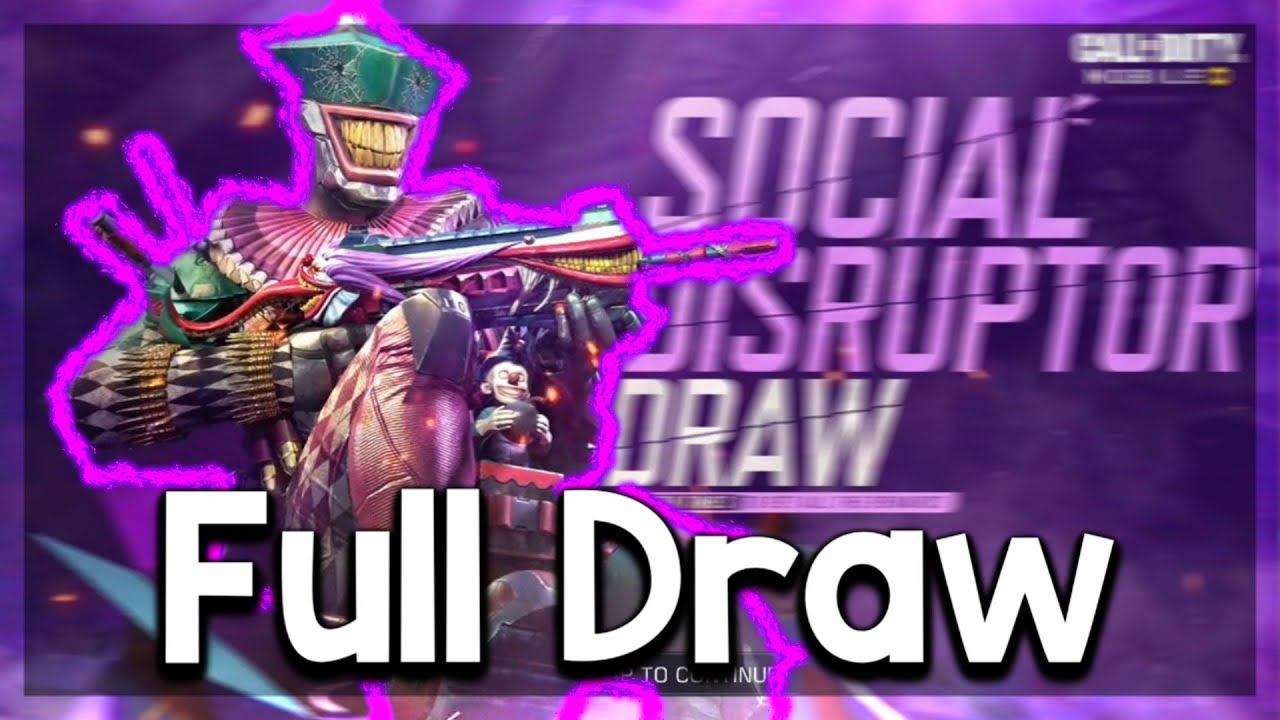 Social Disruptor Draw | Legendary ICR-1 Full Draw + Full Cost | COD Mobile