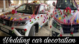 Wedding car decoration 🔥| how to decorate car for wedding | car decoration for marriage 😍