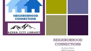Neighborhood Connections Presentation