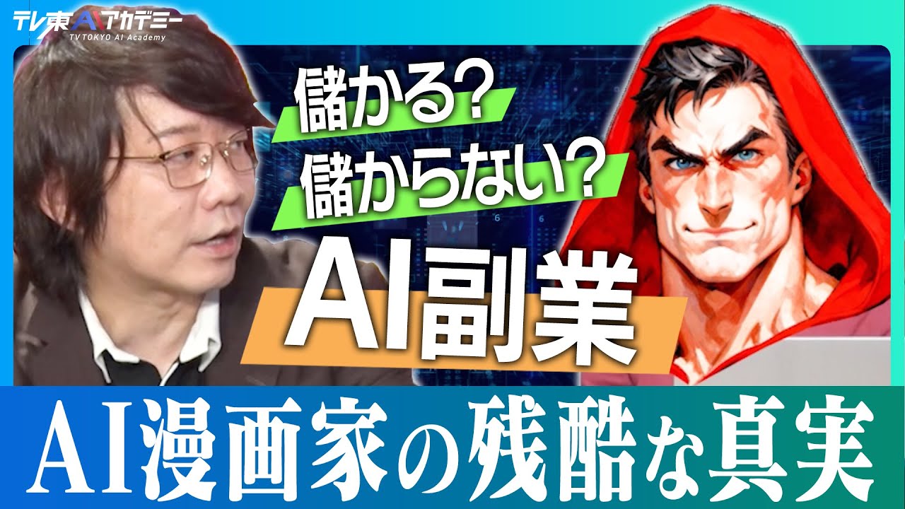 AI漫画時代に勝てる極一部の条件とは？絵の技術ではなく人間力と好感度が全て│下の人は食えない残酷な現実│三四郎・小宮とAI漫画家が語る。これからの漫画家時代は幻想？