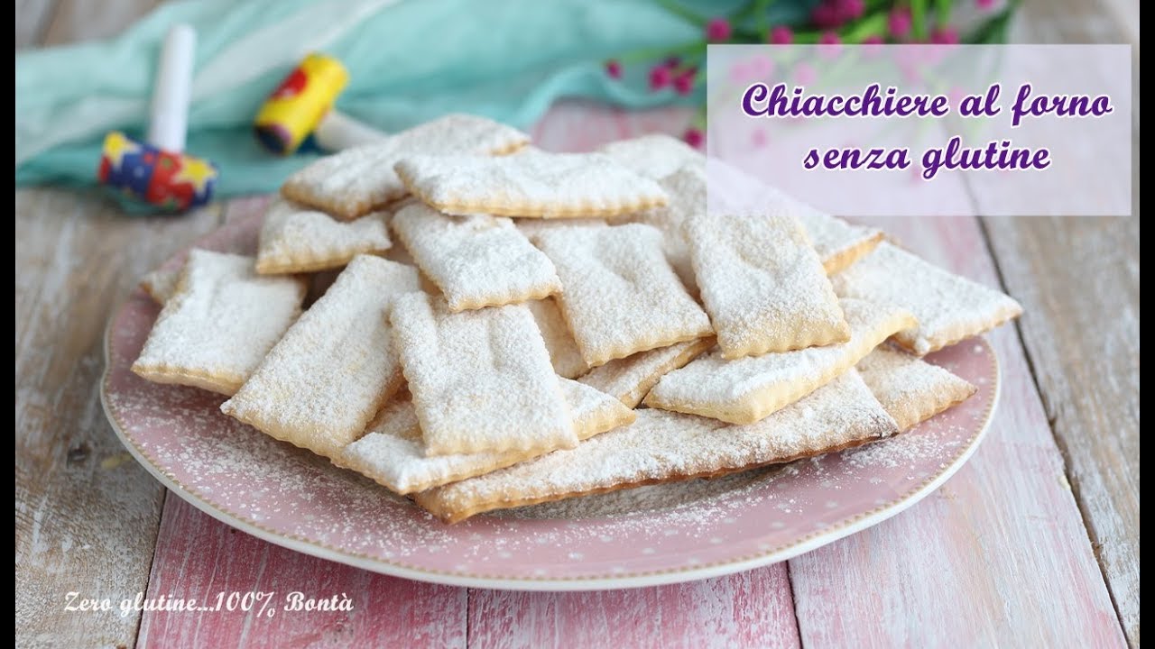 Chiacchiere al forno senza glutine