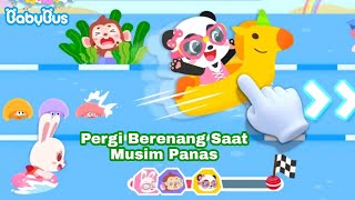 Musim Panas BabyBus | Pergi Berenang & Membuat Istana Pasir di Pantai | BabyBus Bahasa Indonesia screenshot 5