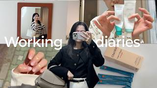(eng) 대충 살기엔, 나는 일하는게 좋다 👩🏻‍💻  | 오니스트 구독자 이벤트, 위빙백 찾아 한남동, 식재료 소분, 뉴 네일💅🏻