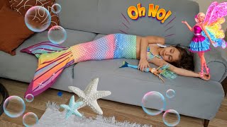 Defne ile oyun vakti,Defne rüyasında deniz kızına dönüştü , Deniz kızı barbie