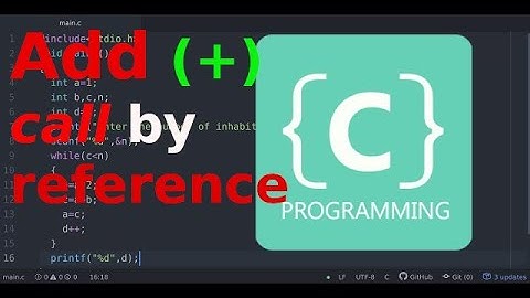 C programming:Add two numbers using call by reference