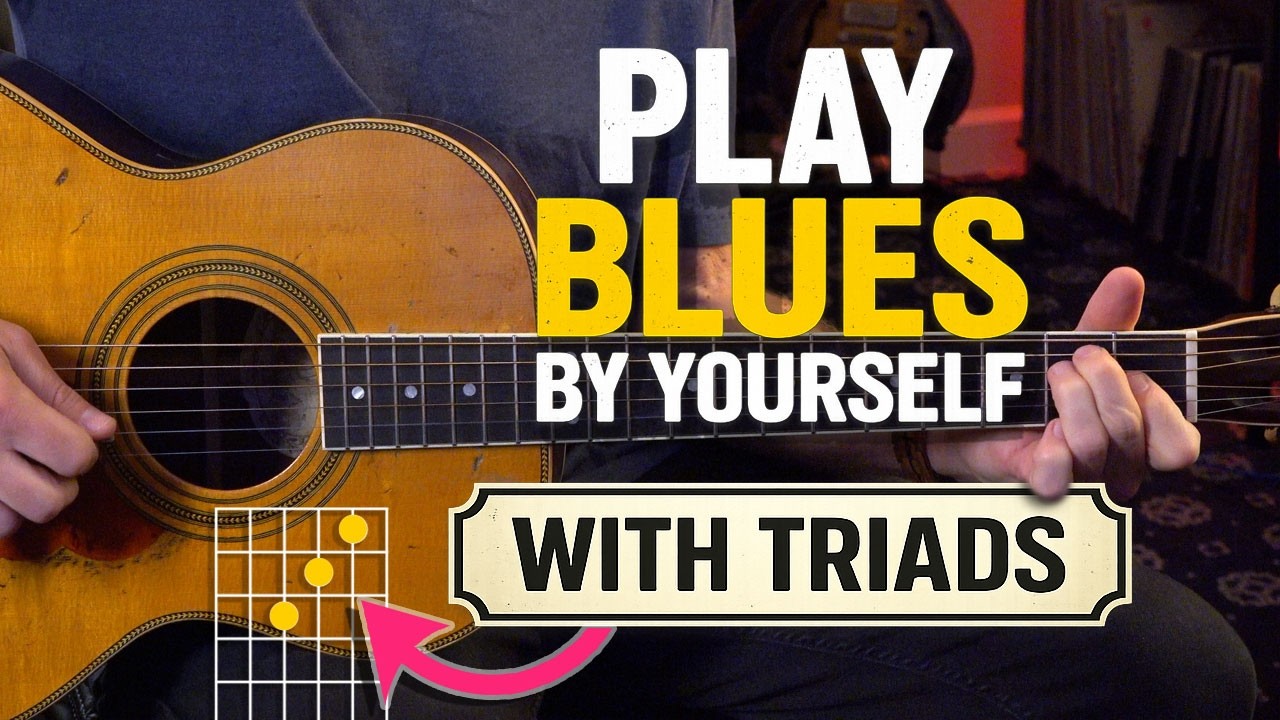 Play the Blues by yourself using Triads as your guide! Guitar