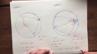 National 4 Maths - Angles in a Semi-Circle