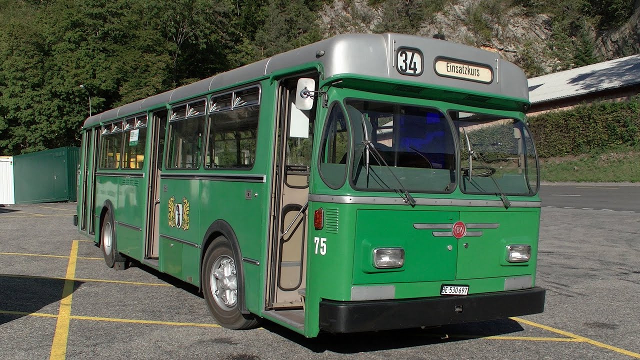 Ausfahrt mit dem Autobus Nr. 75 ex-BVB nach Basel
