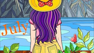 Paint By Number App | July Daily 2022 Time Lapse | KSelection screenshot 4