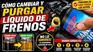 Cómo Cambiar y Purgar el Líquido de Frenos Como un Profesional (Funciona en Casi Todos los Autos)