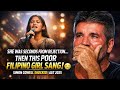 She Was Seconds From REJECTION…Then This Poor Filipino Girl SANG 😭 | Simon Cowell SHOCKED | AGT 2025