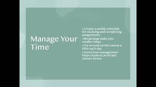 Online learning student guide