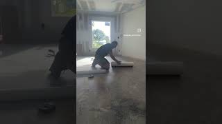 Anti fracture membrane pro method  #renovation #flooring #diy #construction