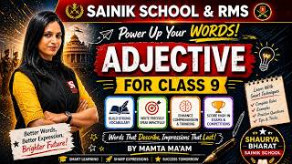 Adjective , English | Class 9th | Types, Rules &amp; Tricks | Sainik School/RMS 26 - 27 | By Mamta Ma'am