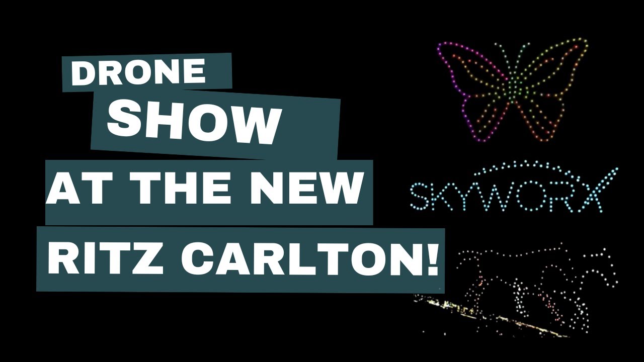 Beautiful Drone Show Displays Above the Ritz-Carlton in Irving, Texas!