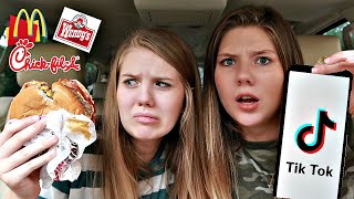 Trying VIRAL TikTok Fast Food Hacks | Taylor & Vanessa
