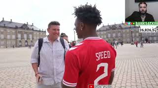 Banks Reacts to IShowSpeed IRL in Denmark