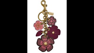 Coach Tea Rose Mix Bag Charm