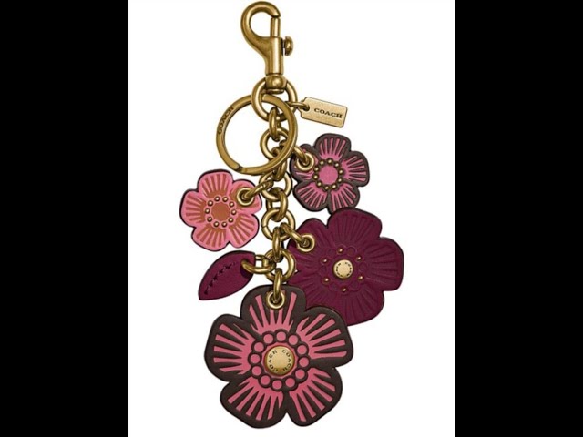 COACH Tea Rose Mix Bag Charm - YouTube