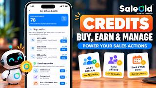 How to Buy, Earn & Track Credits | Saleoid