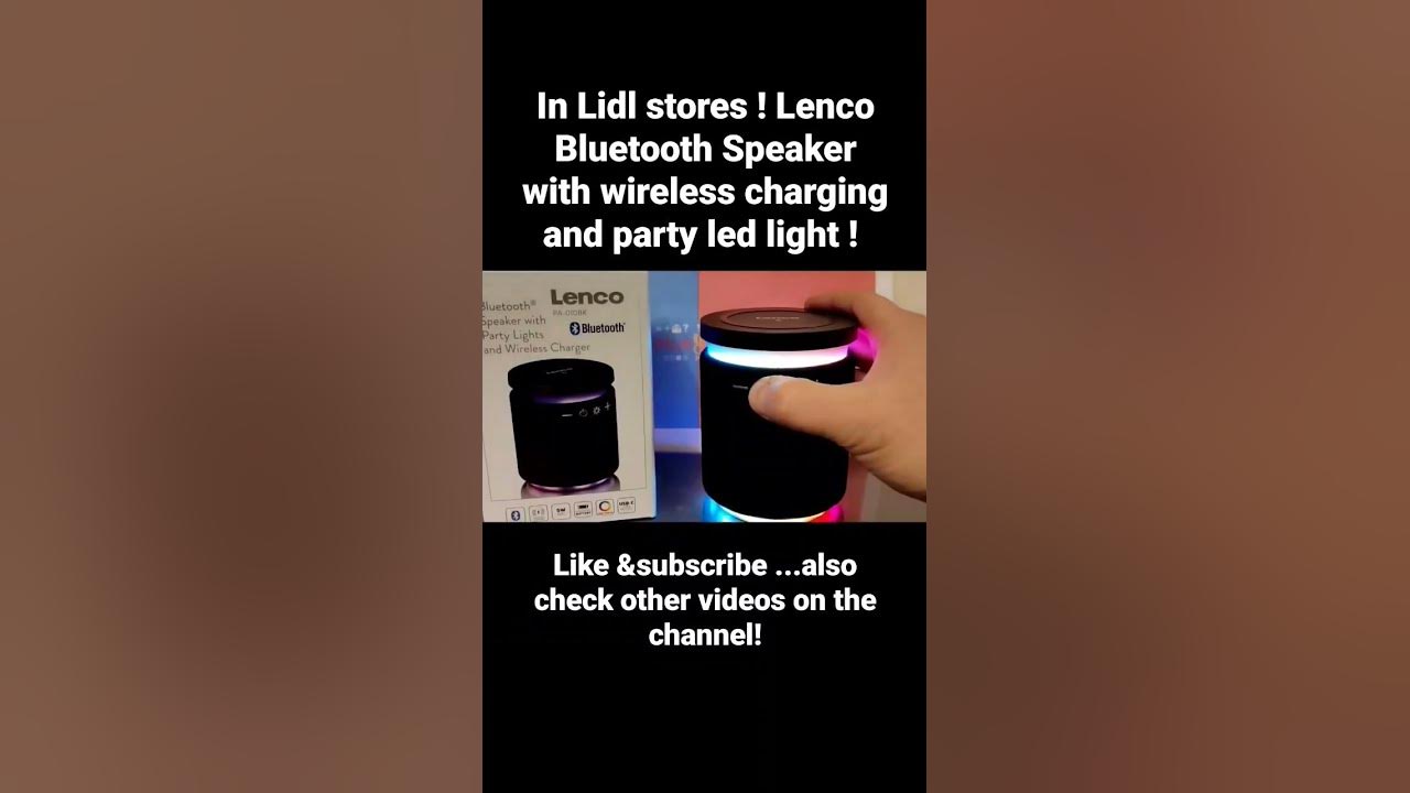 PA -010BK YouTube Speaker Lenco - Bluetooth