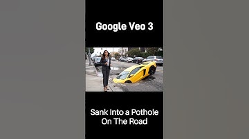 Google Veo 3 | a road with potholes #google #veo3 #funny #AI #gemini