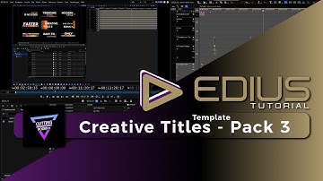 EDIUS - Cutting Room Fx / Creative Titles Pack 3