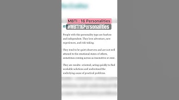 #mbti get to know the 16 personality types #personality #mbtipersonalitytypes #shorts #mbtitypes