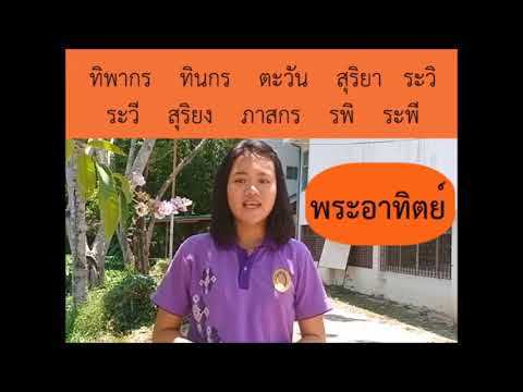 สื่อการสอนเรื่องคำไวพจน์