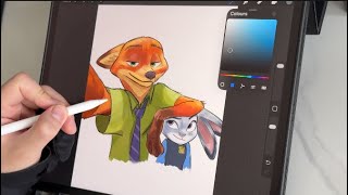 Drawing on Procreate #13 | iPad ASMR
