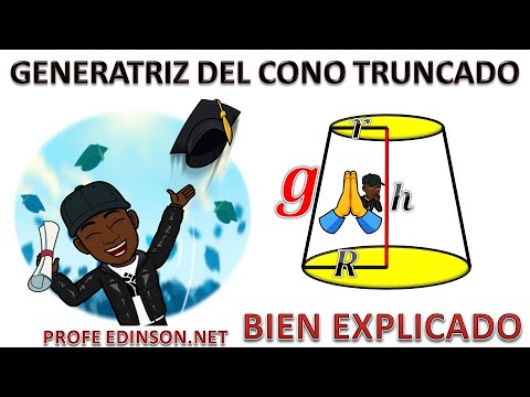 Video: Cómo Encontrar La Generatriz De Un Cono Truncado