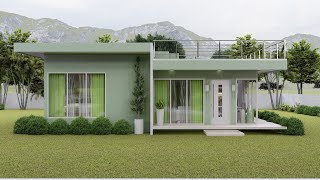 Beautiful Modern Small House Design 66 Square meters | 2 Bedrooms