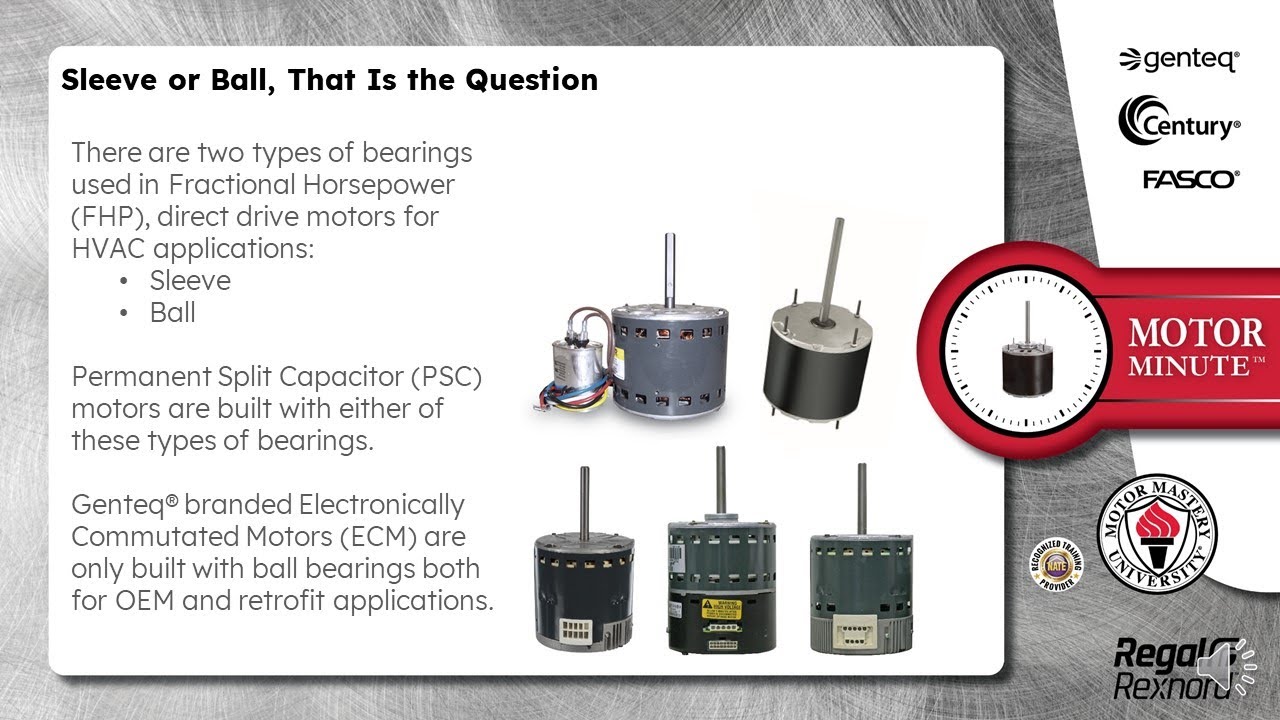 Motor Minute™ Technical Tip: Sleeve or Ball, That Is the Question