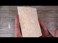 Inking Embossing Folders - Finally a GOOD Metallic Ink?  Stunning Simple Gold on Gold -