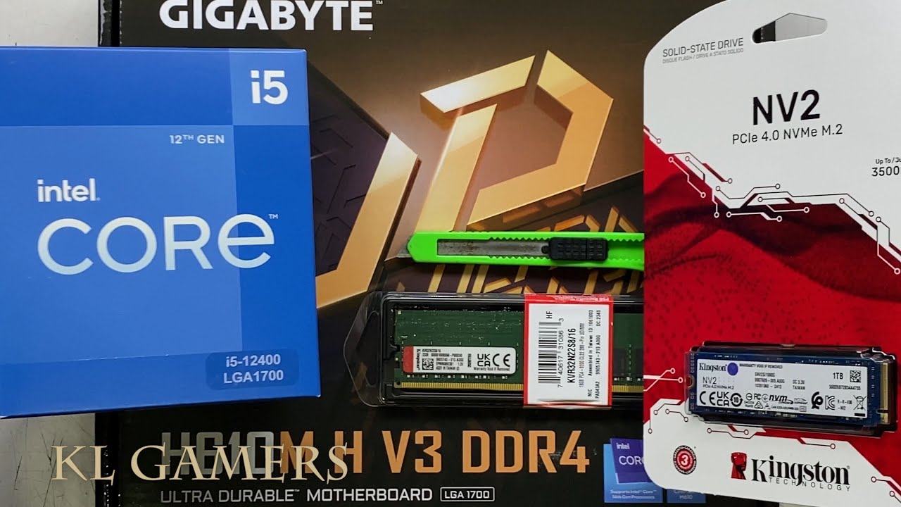 intel Core i5 12400 GIGABYTE H610M H V3 DDR4 Kingston NV2 SSD Normal ...