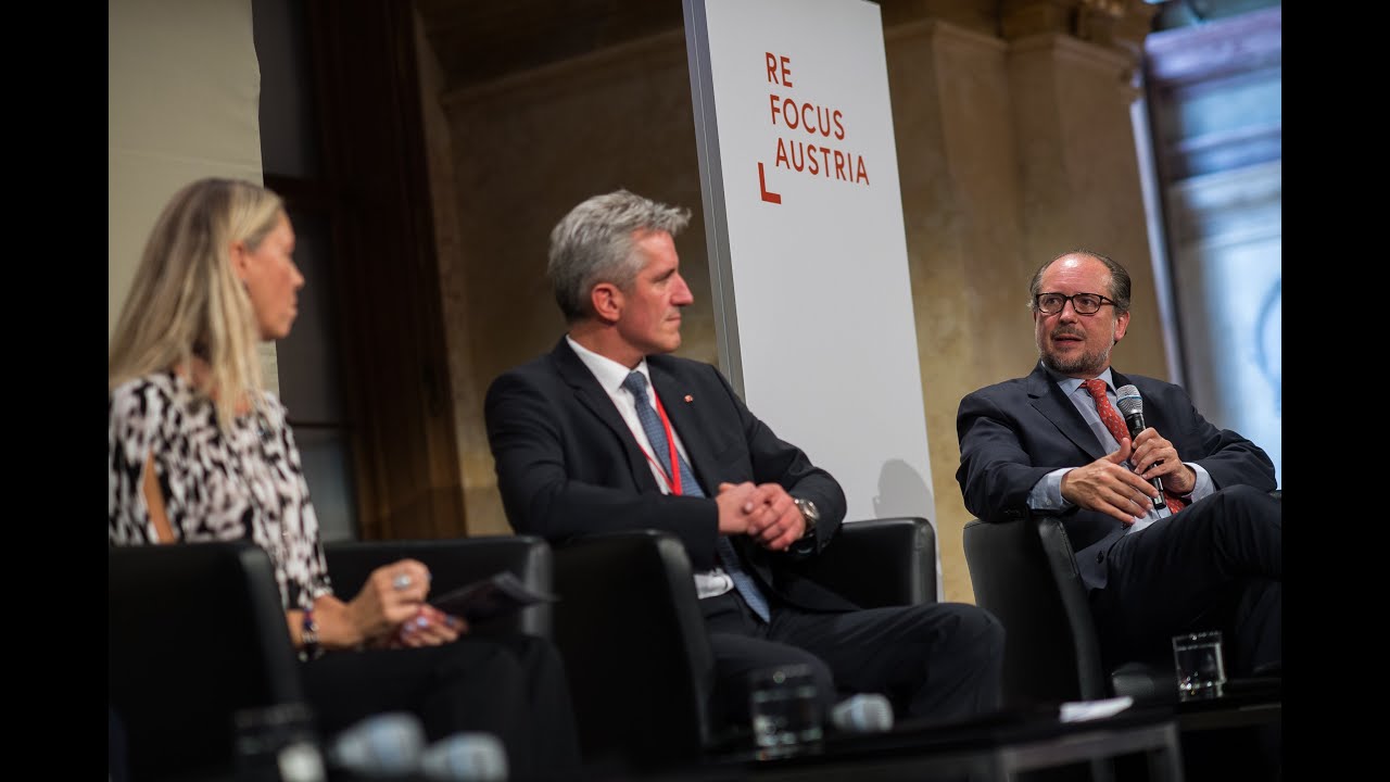 Außenminister Alexander Schallenberg bei der ReFocus Austria ...
