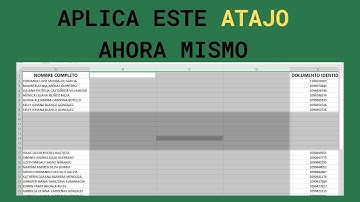 ⚡ Como Insertar Filas Y Columnas Rápidamente En EXCEL