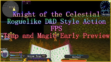 Knight of the Celestial - Spelltome and Traps Early Preview - Rpg Maker MV First Person Shooter