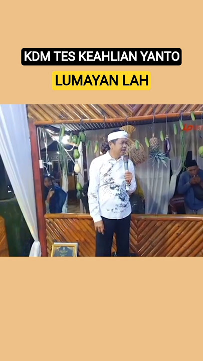 KDM TEST YANTO #kdm #dedimulyadi #short #shortsfeed