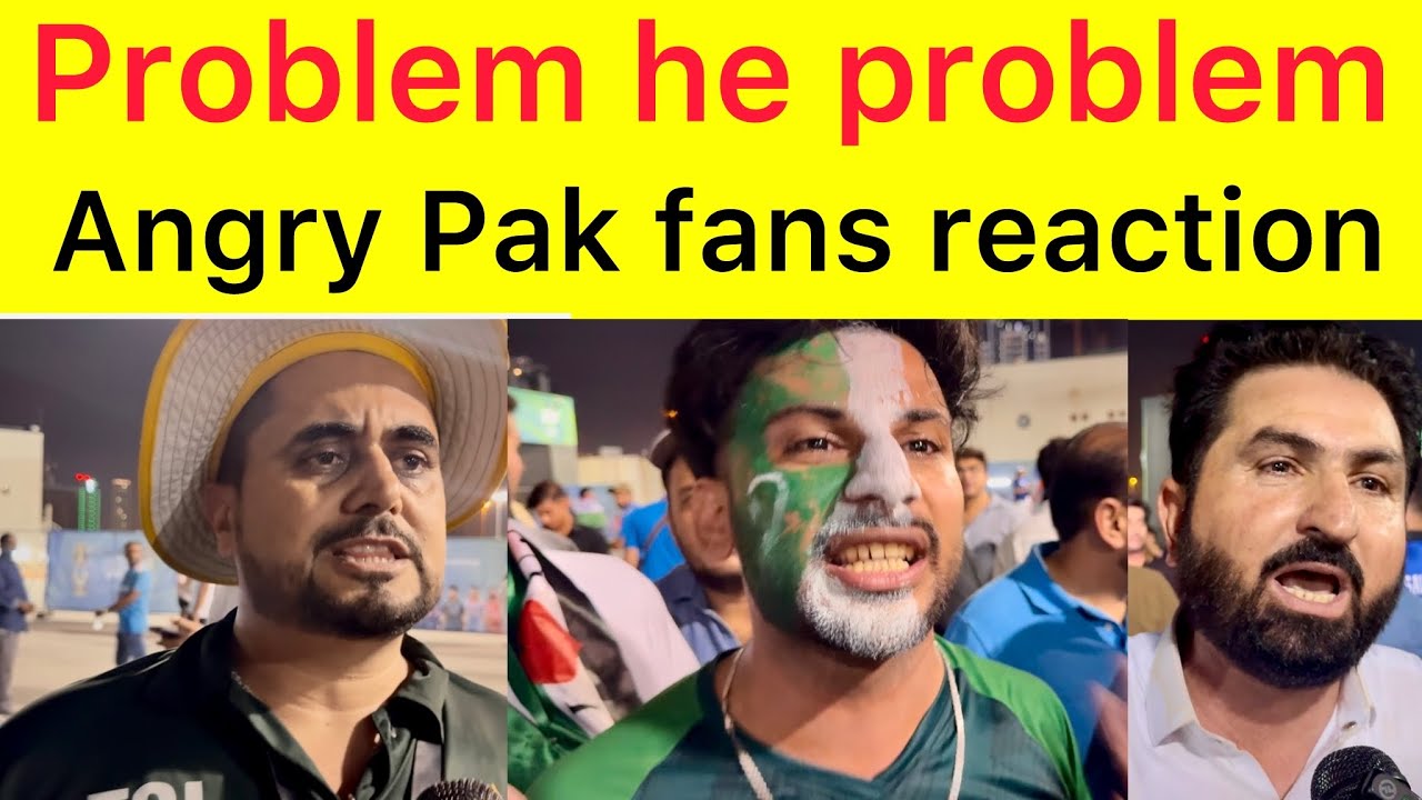 Problem he problem 🤨 Pakistan fans reaction after lost vs India in Dubai | Team disappointed us