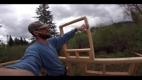 Off Grid Cabin Build, Part 6- Gable end windows and ridge beam!