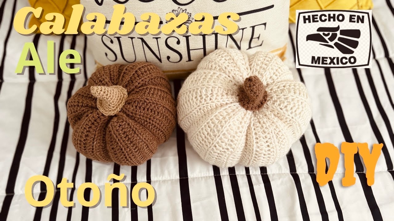 Calabazas tejidas pasó a paso