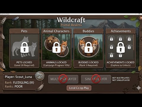 Wildcraft Animals locked And Pets Locked and Buddies Locked Poor Rank 😰