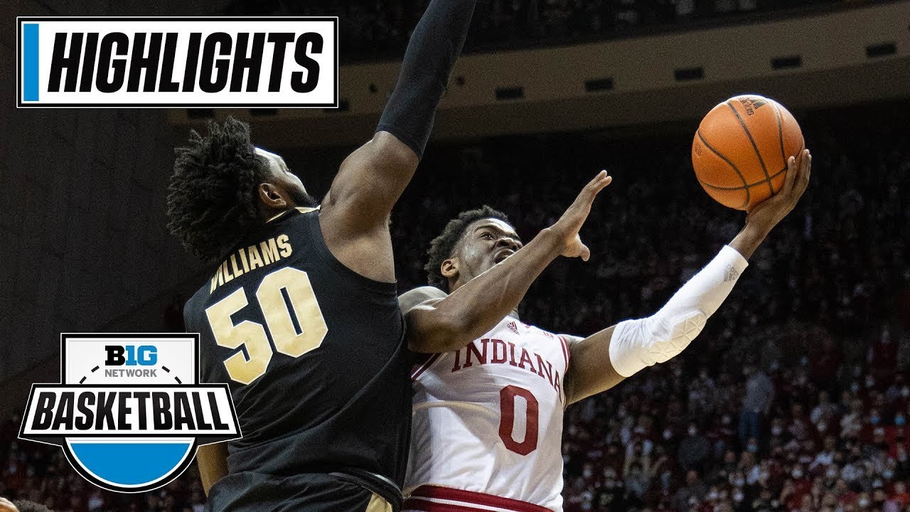 Purdue at Indiana | Jan. 20, 2022 | Big Ten Men's Basketball | Basketball in 60