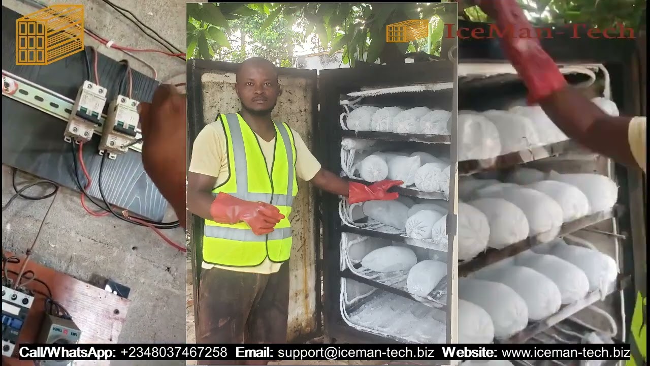 Physical training on ice block machine fabrication and maintenance