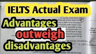 IELTS WRITING TASK2 |advantages OUTWEIGH disadvantages | How to write ielts essay