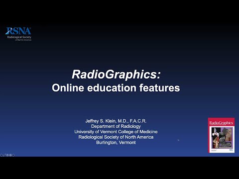 RadioGraphics: Online Education Features