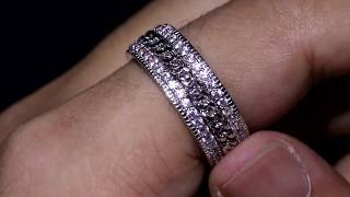 KRKC&CO - White Gold Ice Out Roating Ring （New version）